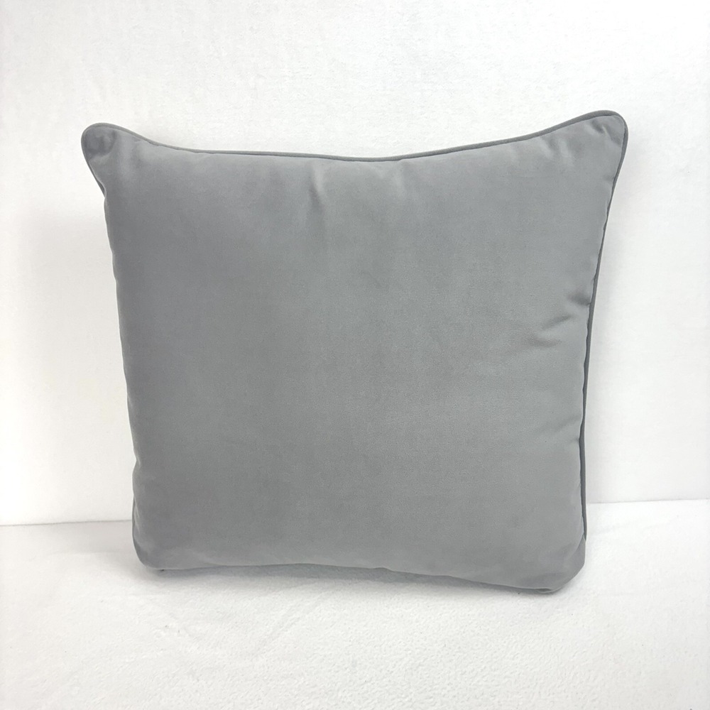 4 Gray Accent Pillow Covers 20”x20” Suede Like Microfiber Nice Quality Set
